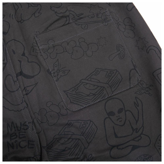 Ripndip Ανδρική βερμούδα Nerm Doodle Twill Shorts